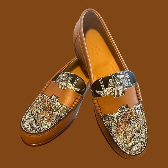HERMES New Equateur Tatouage Kennedy Loafer Moccasins Shoes Made in Italy - Picture 16 of 16